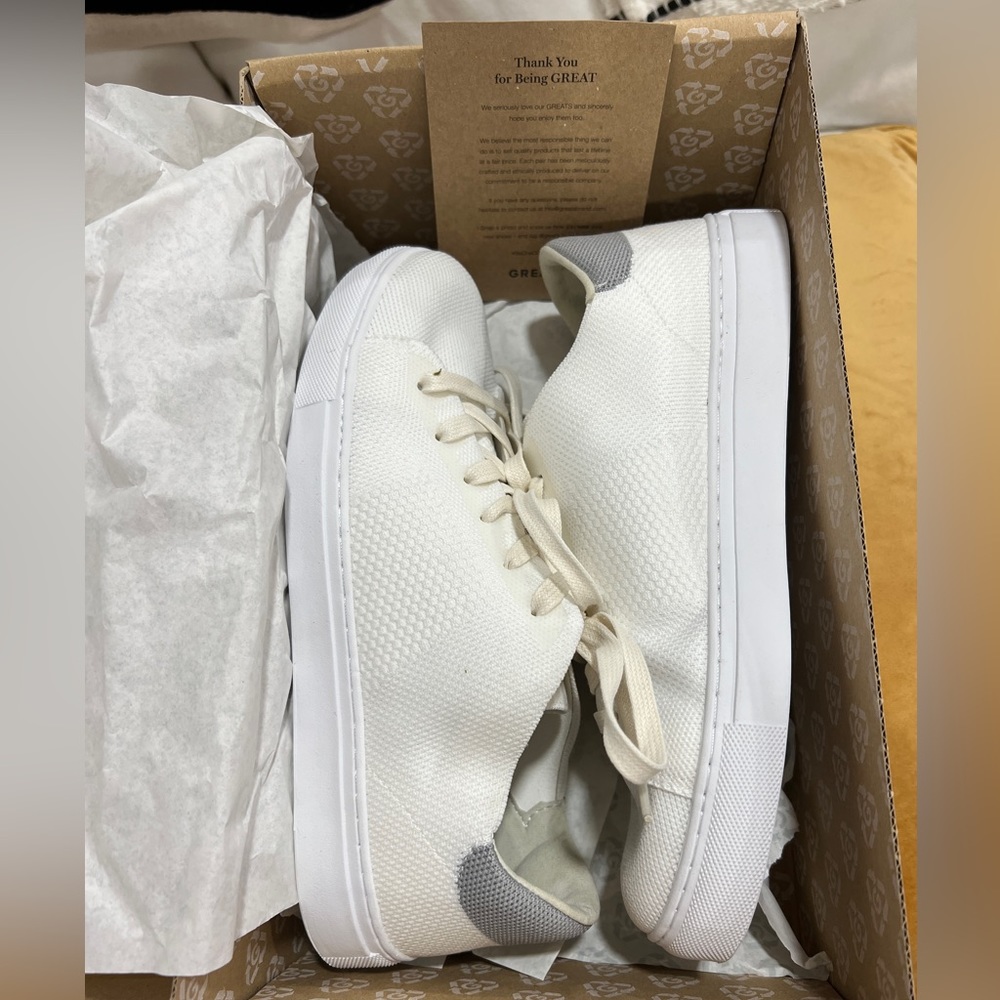 Greats Royale White Knit Men’s size 9